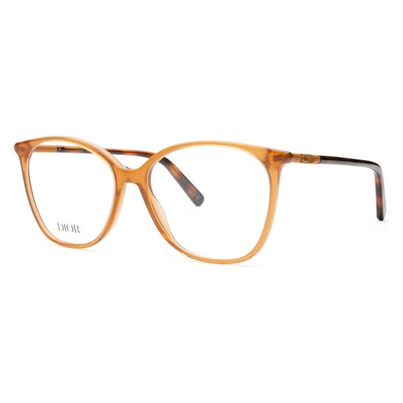 NEW AUTHENTIC DIOR MiniCD O S6I 7000 BROWN CLEAR SQUARE WOMEN DIOR EYEGLASSES